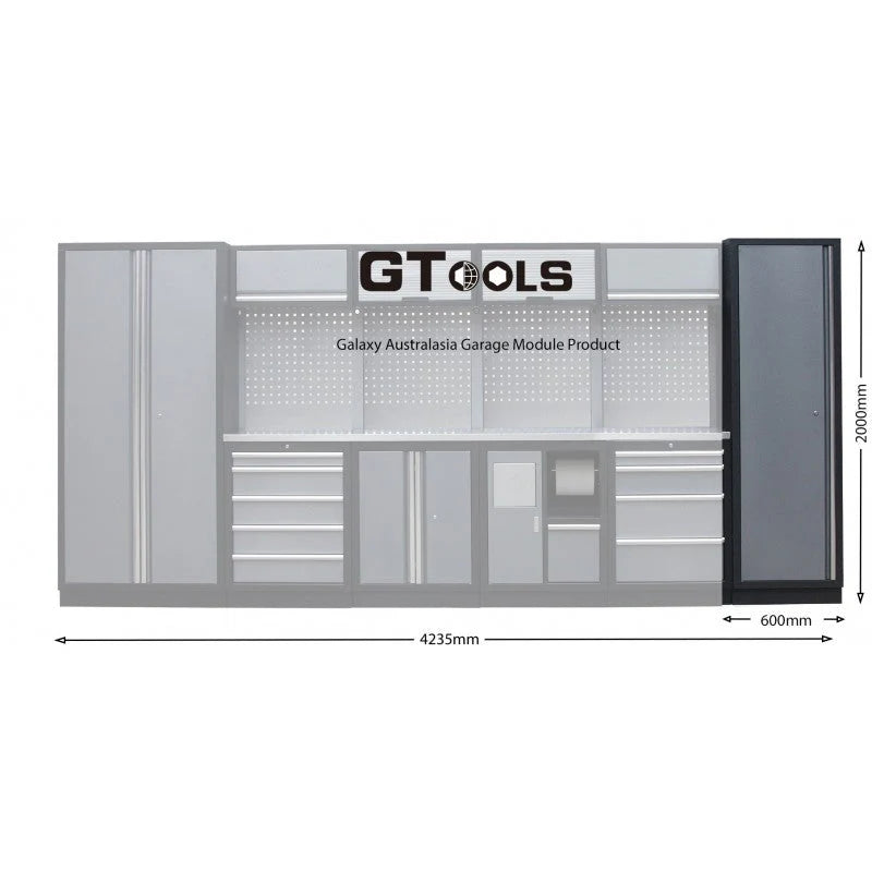 2M Single Door Tall Storage Cabinet - GTools