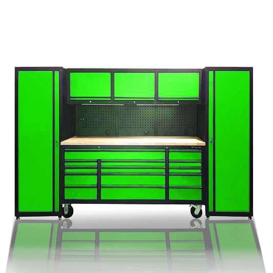GTX 3M Steel Tool Storage & Tall Cabinet Set Custom Green - Premium Tool Chest from GTools - Just $2499! Shop now at GTools