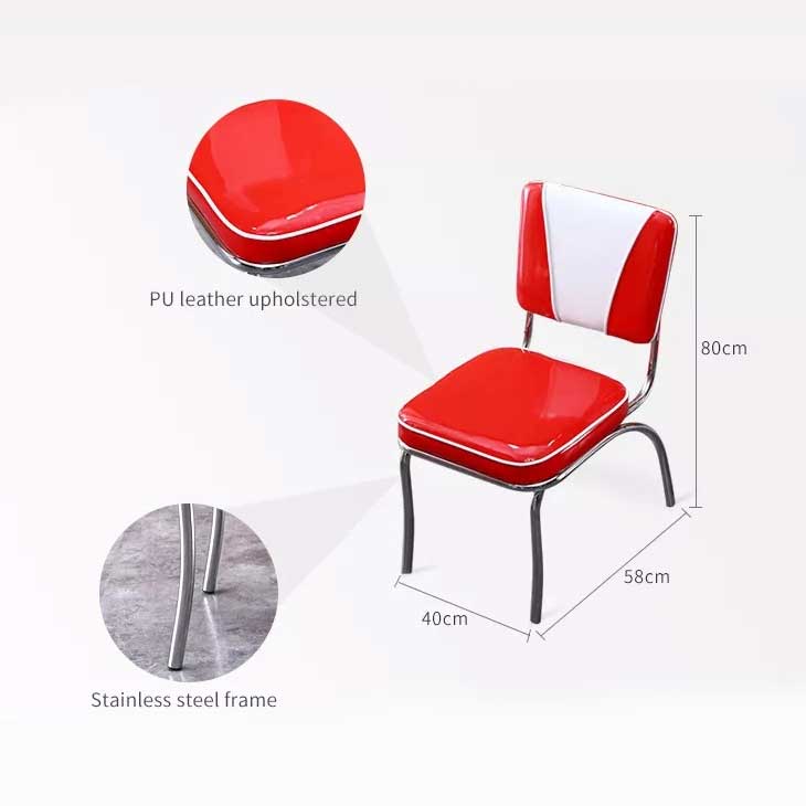 1950 Retro Cafe Diner Chair - GTools