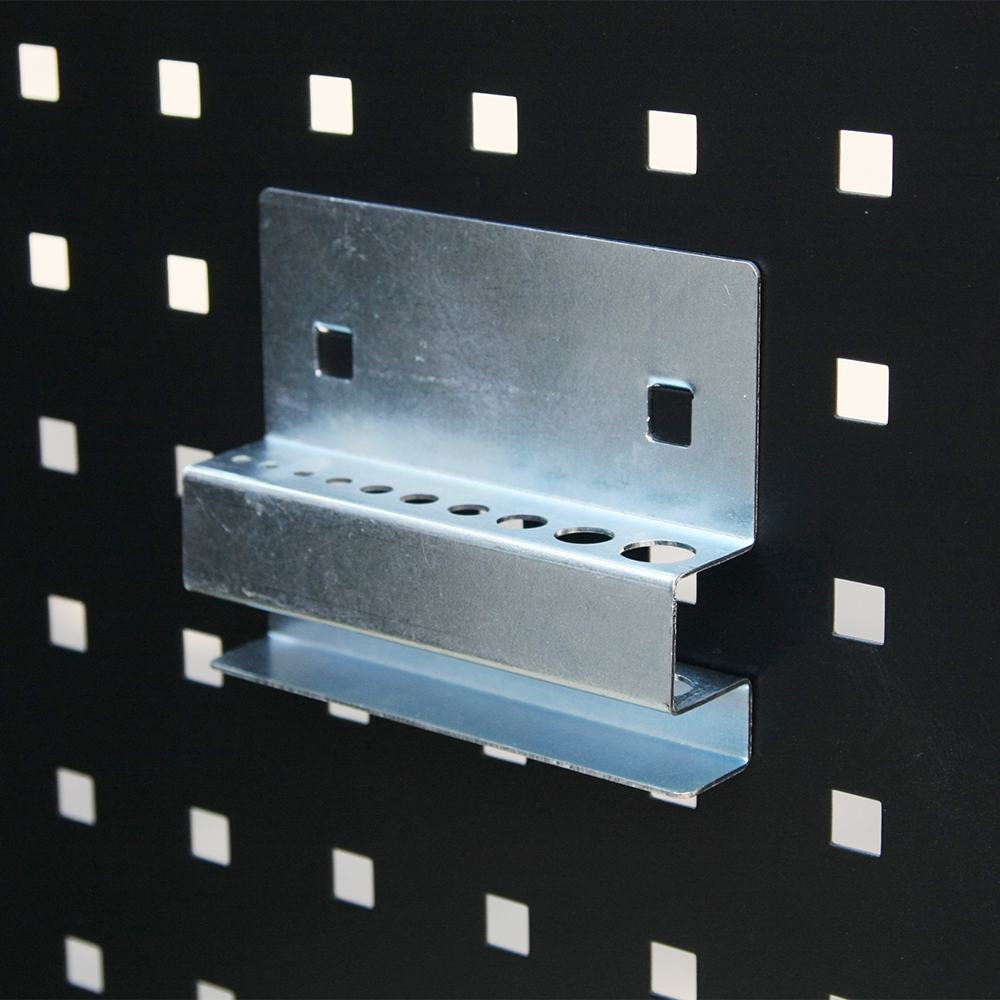 Holder for 10 Drill Bits – Steel Pegboard Storage - GTools