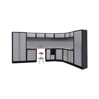 3.85M x 2.85M Workbench Corner Combination with Tall Cabinets – GT-COMBO15 - GTools