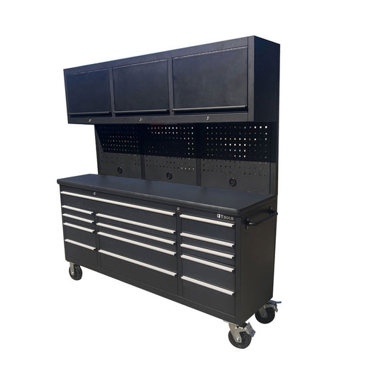 GTX 1.8Mx1.8M Black PC Workbench Combo with Mega Drawer - Premium Tool chest from GTools - Just $1599! Shop now at GTools
