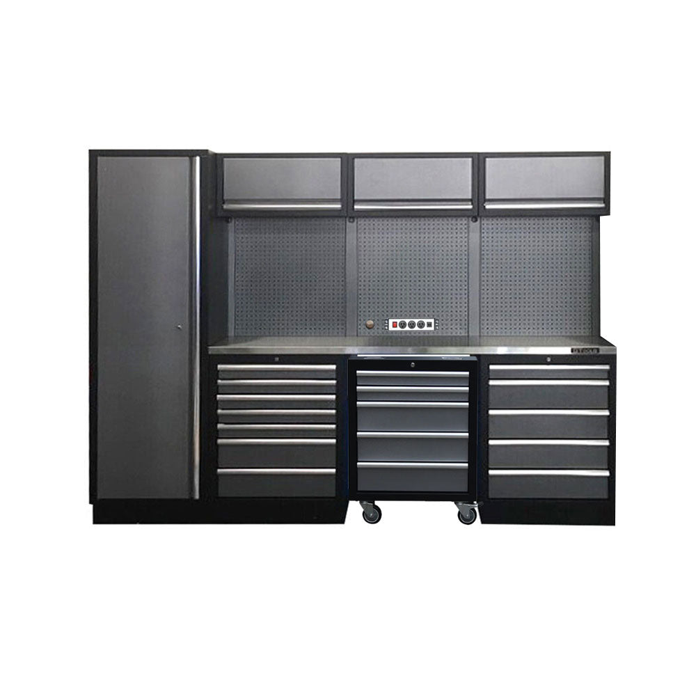 2.6M Workbench, Drawers & Single Door Tall Cabinet Set /GT-COMBO3 - Premium Cupboard from GTools - Just $2643.00! Shop now at GTools