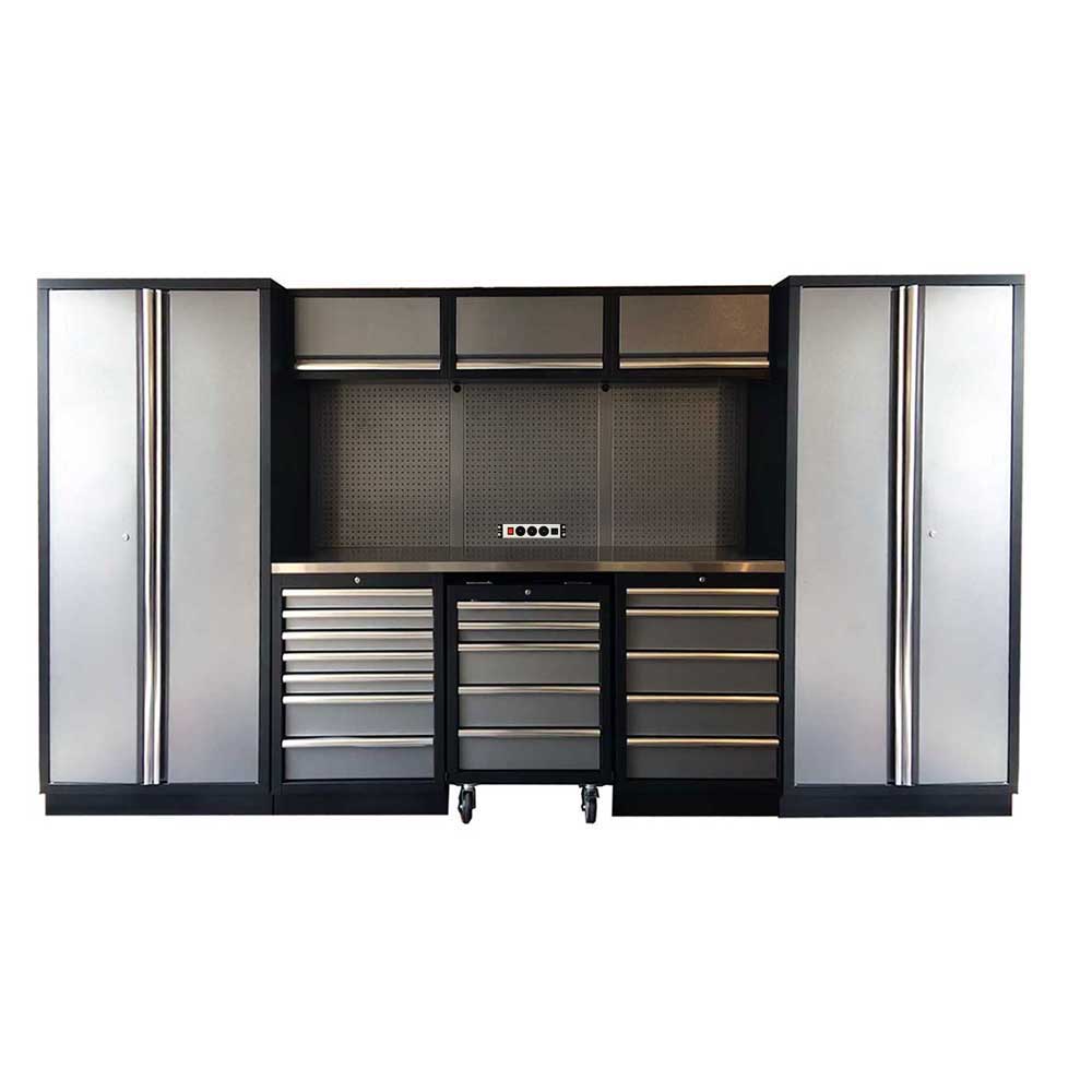 3.9M Workbench, Drawer & 2 x Double Door Tall Cabinet Set / GT-COMBO 20 - Premium tool chest from GTools - Just $3316! Shop now at GTools