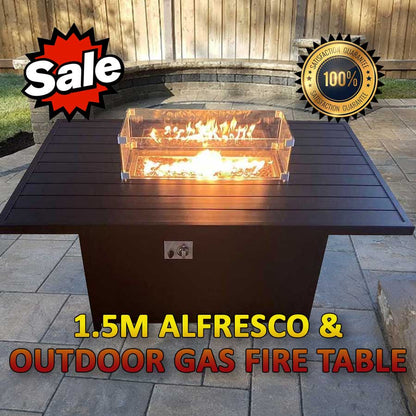Patio Dining Gas Fire Pit Table - GTools
