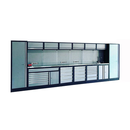5.3M Steel Garage Workbench with Sink and Tall Cabinets – GT-COMBO13 - GTools
