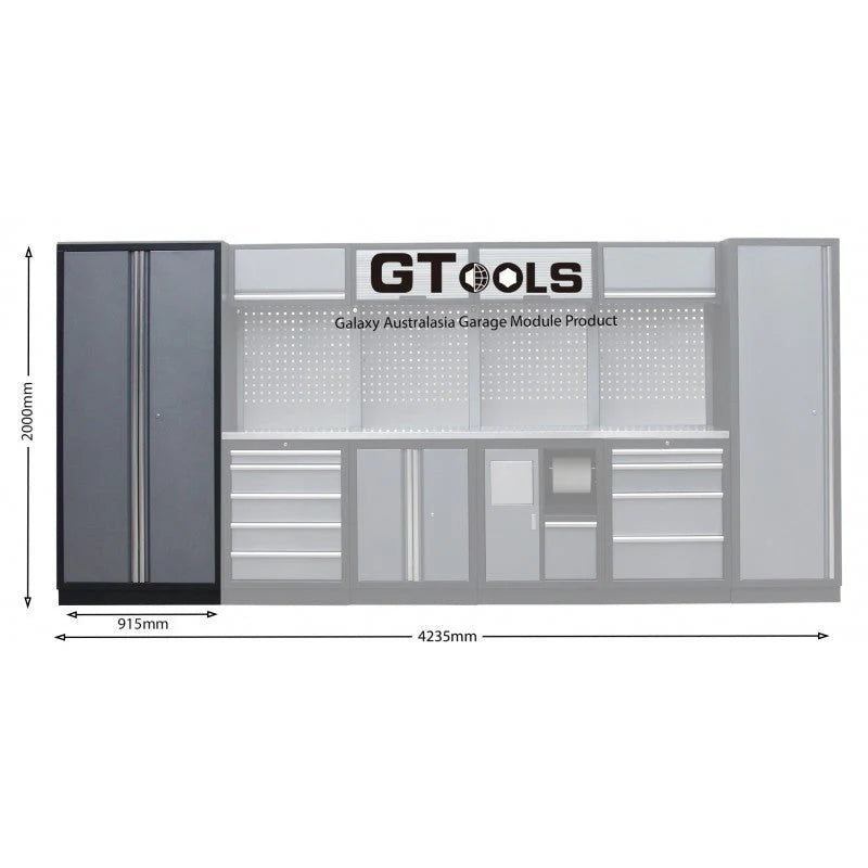 2M Double Door Tall Storage Cabinet - GTools