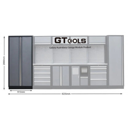 2M Double Door Tall Storage Cabinet - GTools
