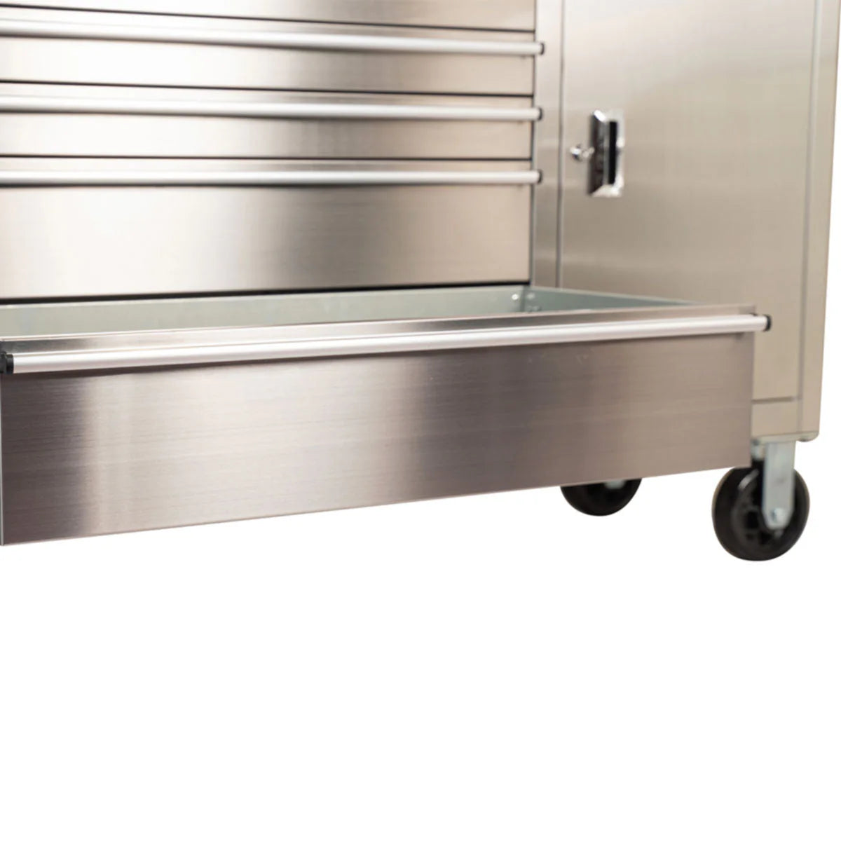 GTX 1.8M Stainless Steel Workbench, 9 Drawers & Cabinet (Wood Top) - GTools