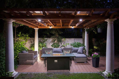 Patio Dining Gas Fire Pit Table - GTools