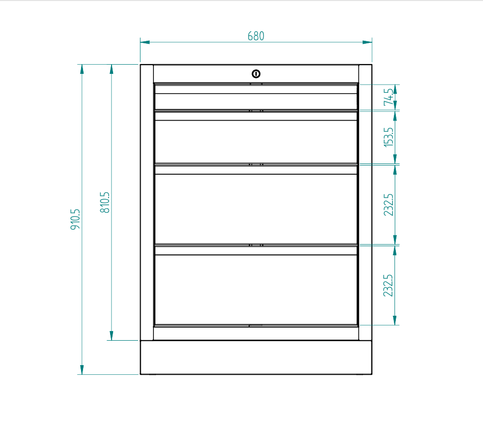 Standard Series 4 Drawer Cabinet