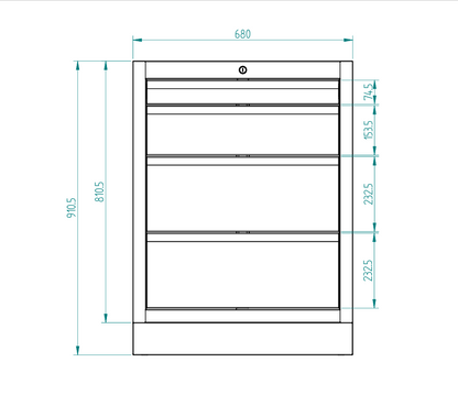 Standard Series 4 Drawer Cabinet