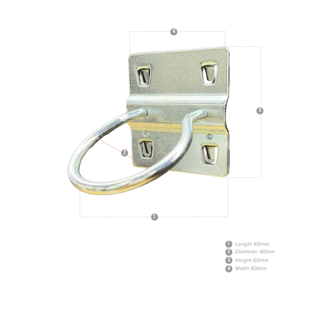Small Circle Hook (Machine Holder) – Steel Pegboard Storage - GTools