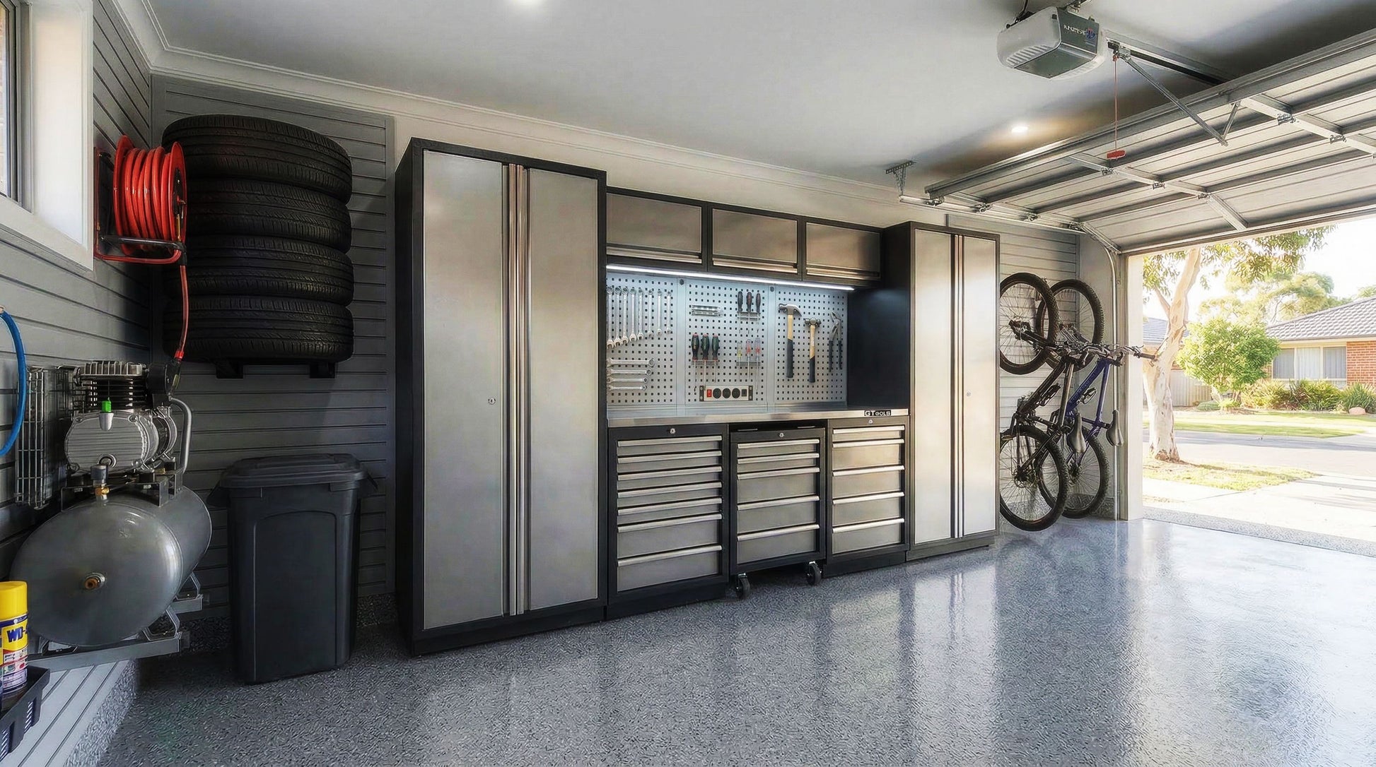 Standard Series 4M Garage Workbench, Drawer & Storage Set – GT-COMBO17 - GTools