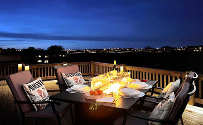 Patio Dining Gas Fire Pit Table - GTools