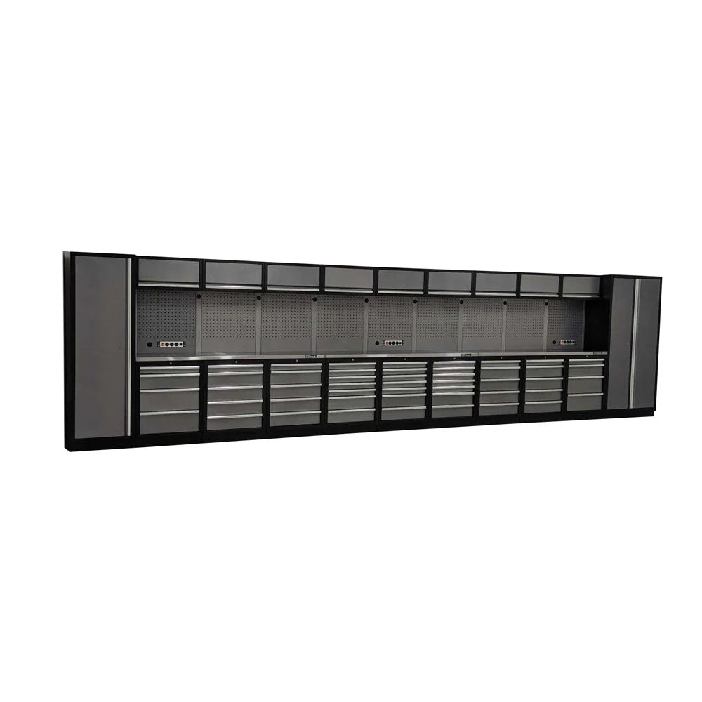 7.6M Steel Garage Workbench with Drawer and Cabinet Units – GT-COMBO7.6 - GTools