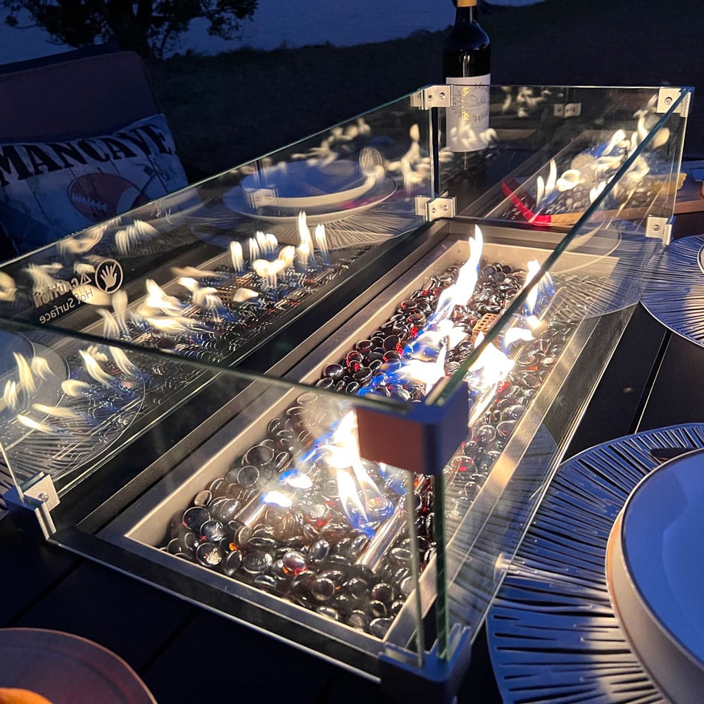 Patio Dining Gas Fire Pit Table - GTools