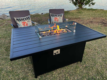 Patio Dining Gas Fire Pit Table - GTools