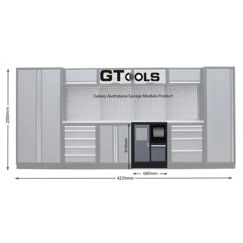 Trash Bin and Paper Holder Cabinet - GTools