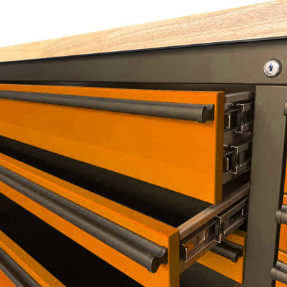 GTX 3M Steel Tool Storage & Tall Cabinet Set Custom Orange - Premium Tool Chest from GTools - Just $2499! Shop now at GTools