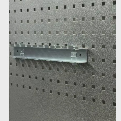 12 Slot Screwdriver Holder – Steel Pegboard Storage