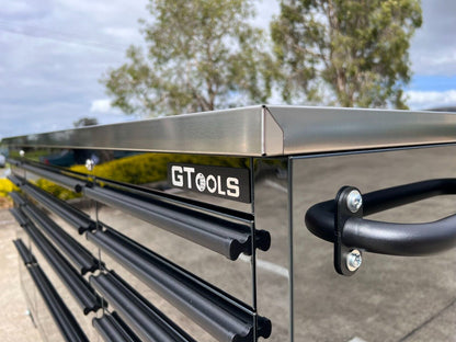 1.8M x 1.1M LARGE Black Tinted Stainless Steel Island Workbench - Premium Tool Box from GTools - Just $2399.00! Shop now at GTools