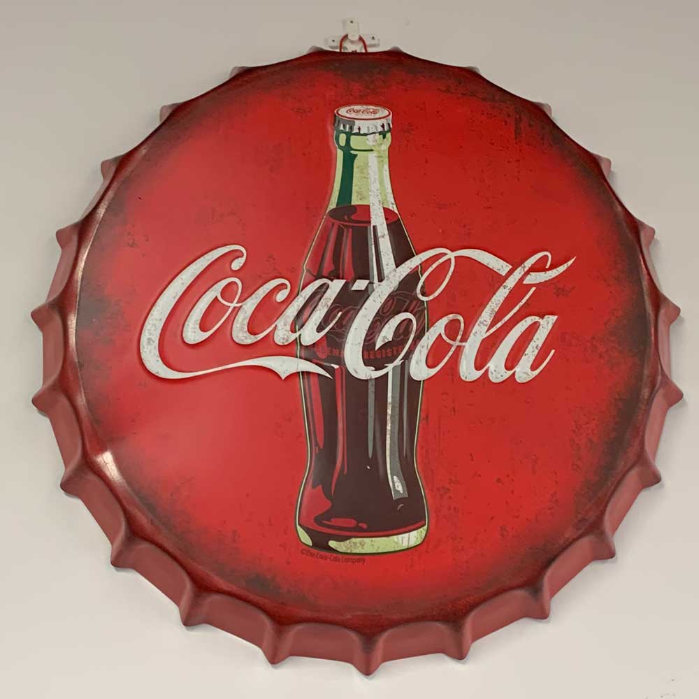 42cm Man Cave Metal COCA-COLA Bottle Cap Wall Sign - Premium Wall Sign from GTools - Just $39.00! Shop now at GTools