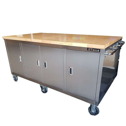 1.8M x 1.1M LARGE Stainless Steel Island Workbench - Premium Tool Box from GTools - Just $2299.00! Shop now at GTools