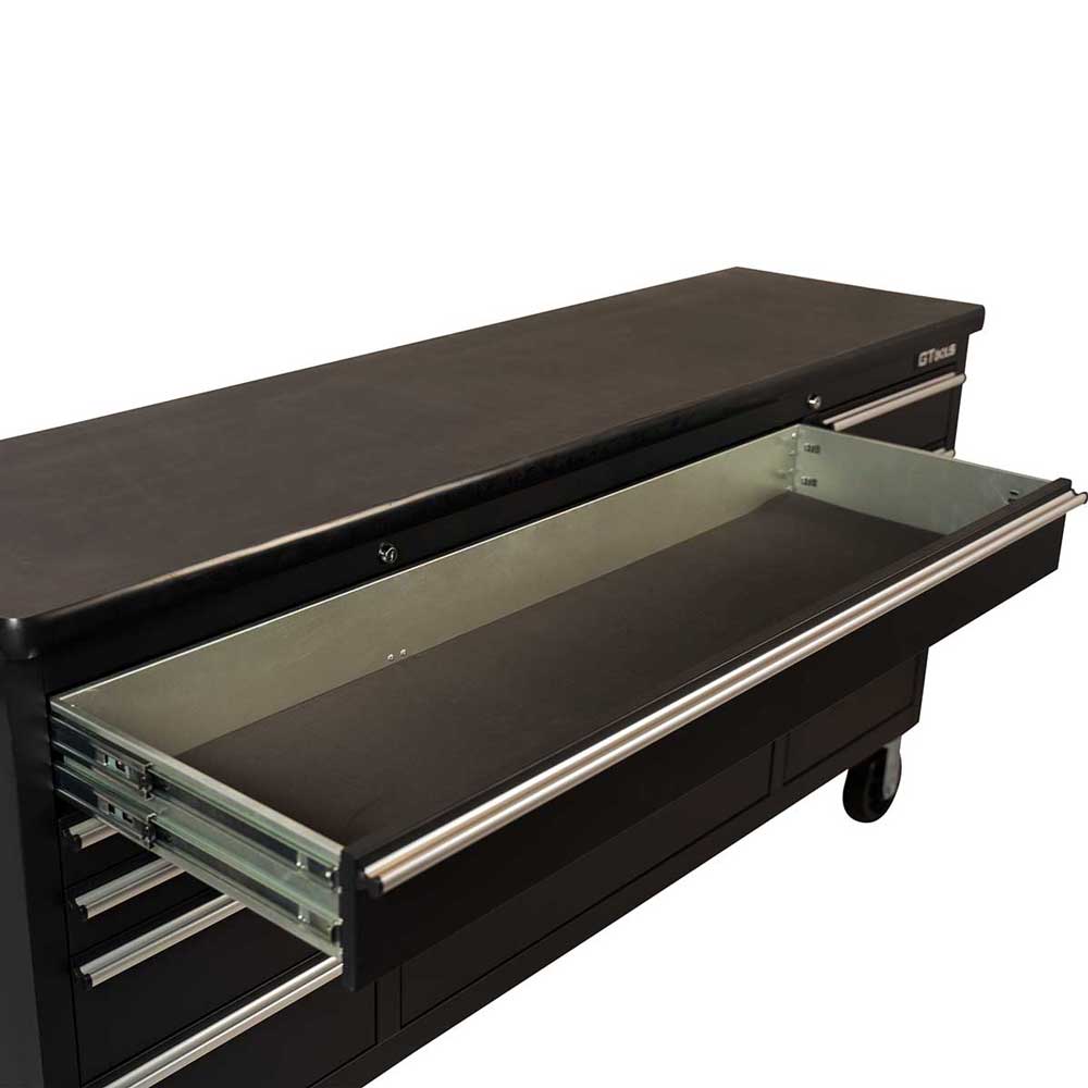 1.8M Black Steel Tool Chest, Mega Drawer & Workbench - Premium Tool Box from GTools - Just $998! Shop now at GTools