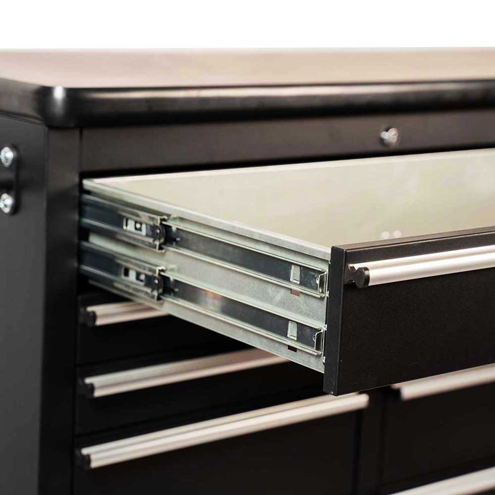 1.8M Black Steel Tool Chest, Mega Drawer & Workbench - Premium Tool Box from GTools - Just $998! Shop now at GTools