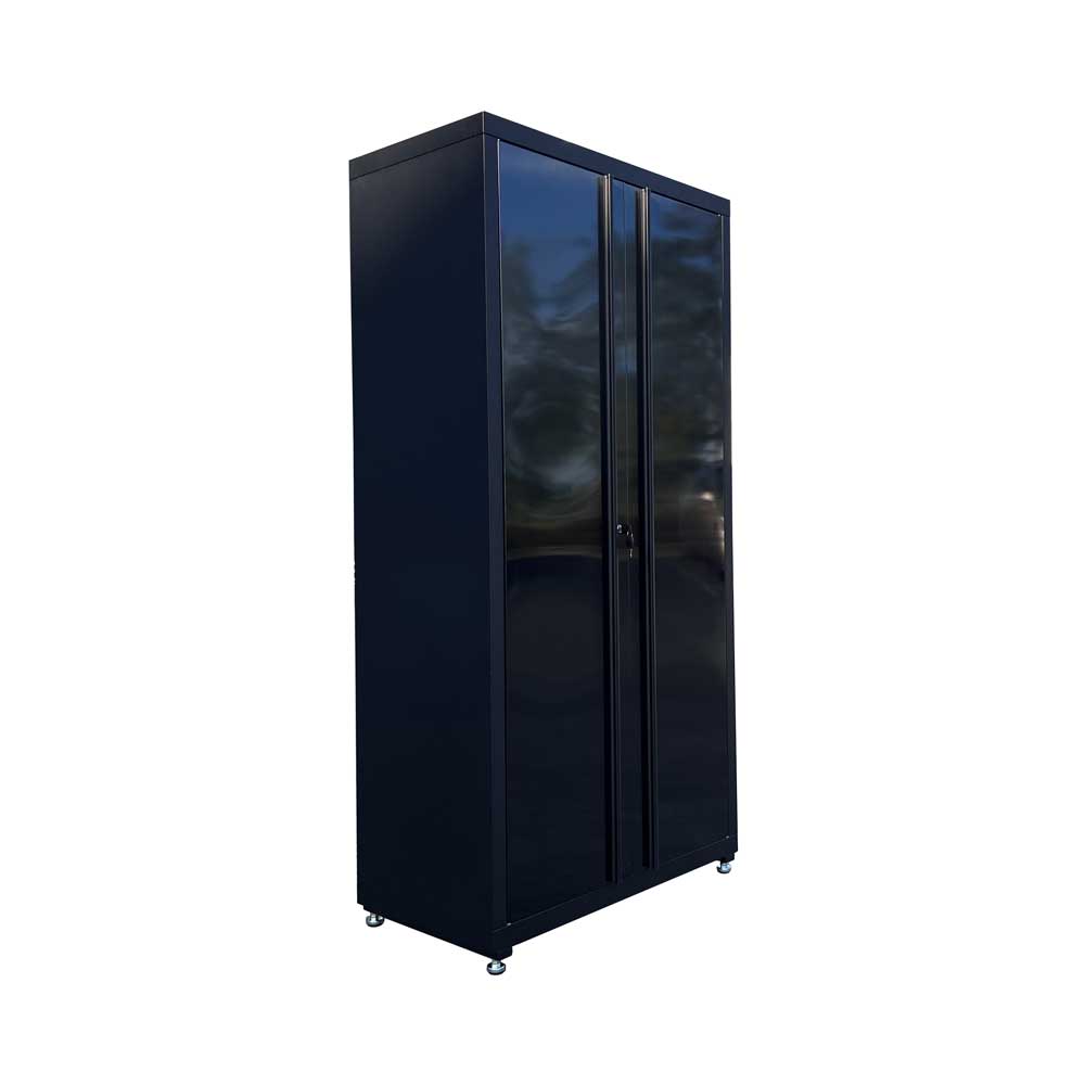 1.8M Double Door Black Tinted Stainless Steel Tall Cabinet - Premium Cupboard from GTools - Just $799.00! Shop now at GTools