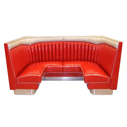 1950 Chicago Style Retro Diner Booth Sofa - Premium Cafe Booth from GTools - Just $2999.00! Shop now at GTools