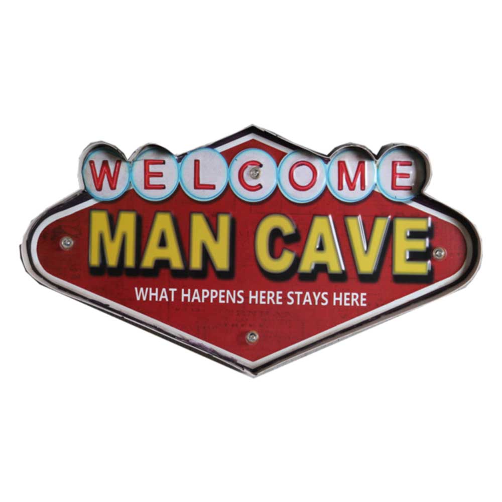 48cm Man Cave LED Sign-Welcome Man Cave - Premium Wall Sign from GTools - Just $44.00! Shop now at GTools
