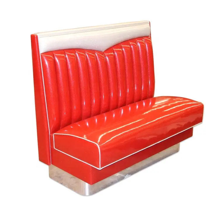 1950 Retro Chicago Style Diner Booth Sofa x 1 - Premium Cafe Booth from GTools - Just $699.00! Shop now at GTools