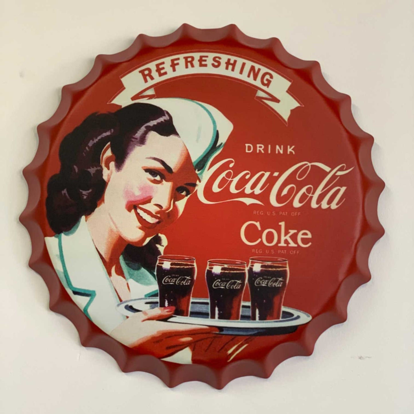 35cm Man Cave Metal Bottle Cap Tin Sign - Premium Wall Sign from GTools - Just $29.00! Shop now at GTools