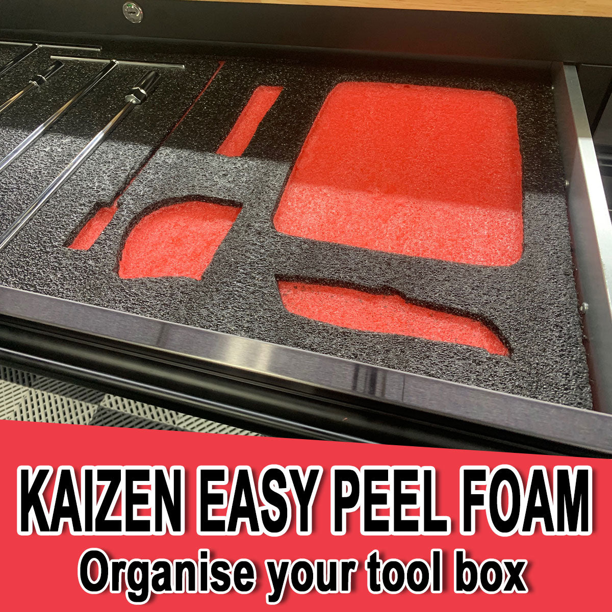 Kaizen DIY Easy Peel Tool Control Foam (2 Pack) – 1M x 0.67M x 30mm per ...