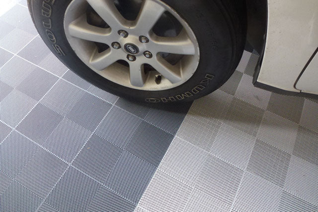 305 series Ribbed Garage Floor Tile Box of 25 - GTools