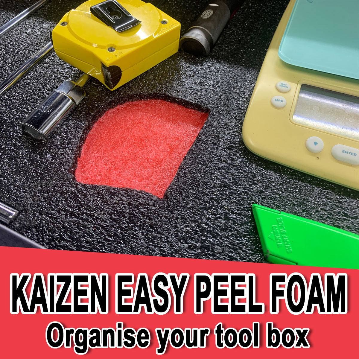 Kaizen DIY Easy Peel Tool Control Foam (2 pack) 1Mx0.67Mx30mm per sheet - Premium Foam from GTools - Just $59! Shop now at GTools