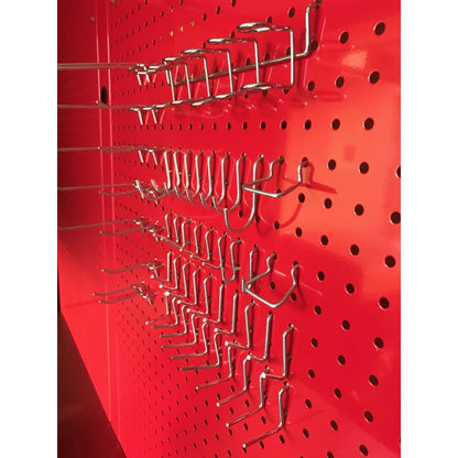 50 Chrome Pegboard Hooks Set (Round Holes) - Premium Pegboard Hook from GTools - Just $19.99! Shop now at GTools
