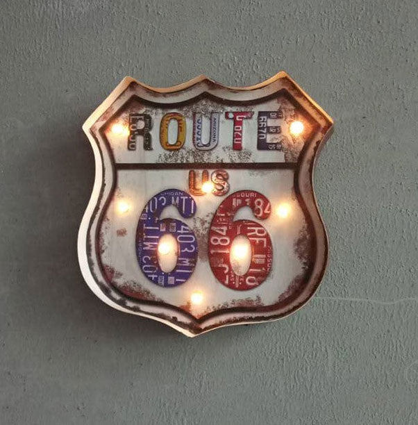 50cm Mancave LED Sign Route 66 - Premium Wall Sign from GTools - Just $59.00! Shop now at GTools