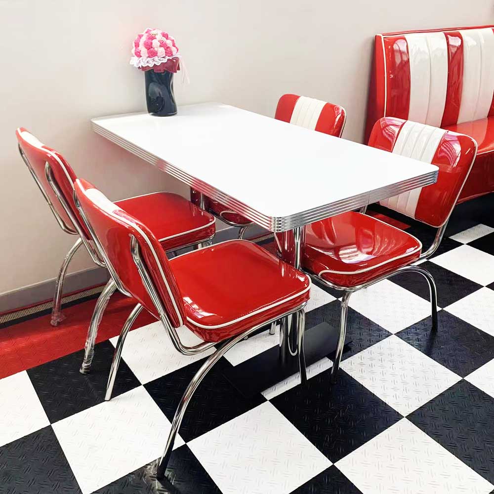 1950 Retro Cafe Diner Table & Chair Set | GTools 2024