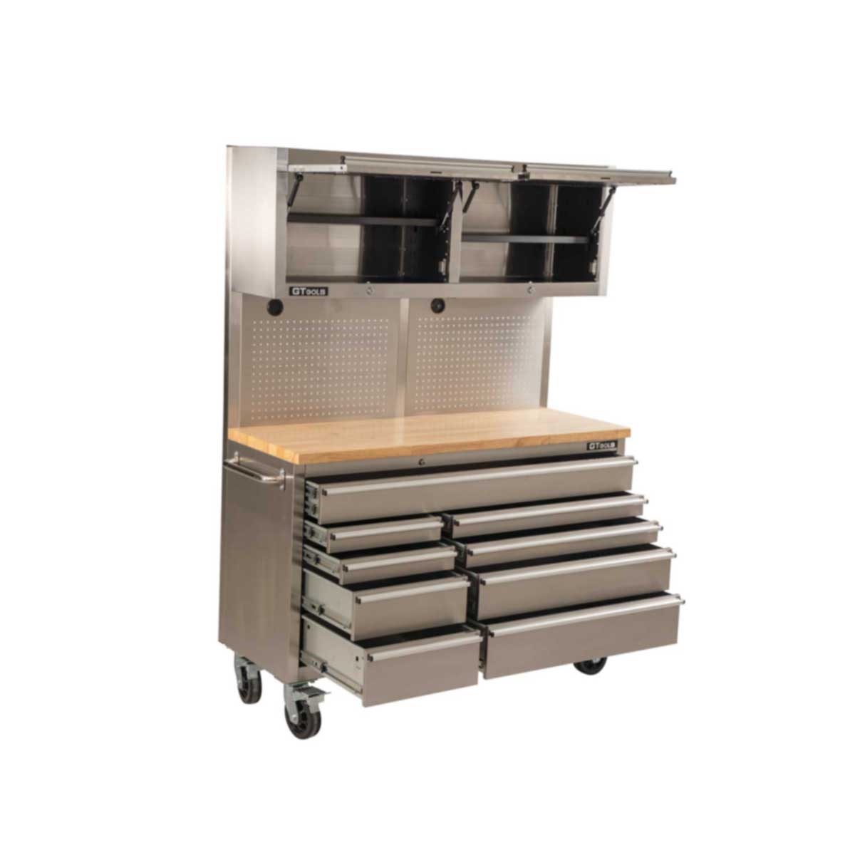 GTX 1.4M Stainless Steel Workbench Combo with Mega Drawer - Premium Tool Box from Gtools - Just $1269! Shop now at GTools