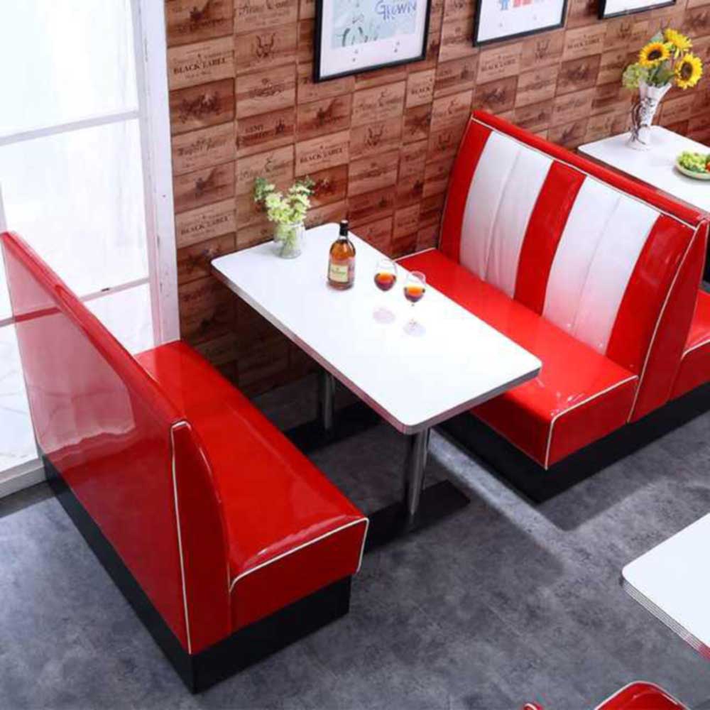 1950 Retro Café Diner Booth Set - Premium Cafe Booth from GTools - Just $1597.00! Shop now at GTools