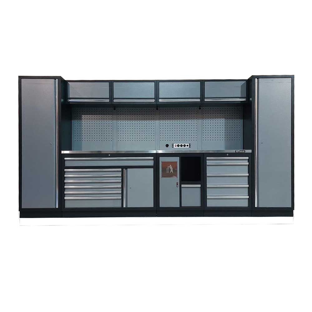 3.9M Workbench, Tool Drawers, Bin & 2 x Single Door Tall Cabinets Set / GT-COMBO12 - Premium Tool Box from GTools - Just $3908.00! Shop now at GTools