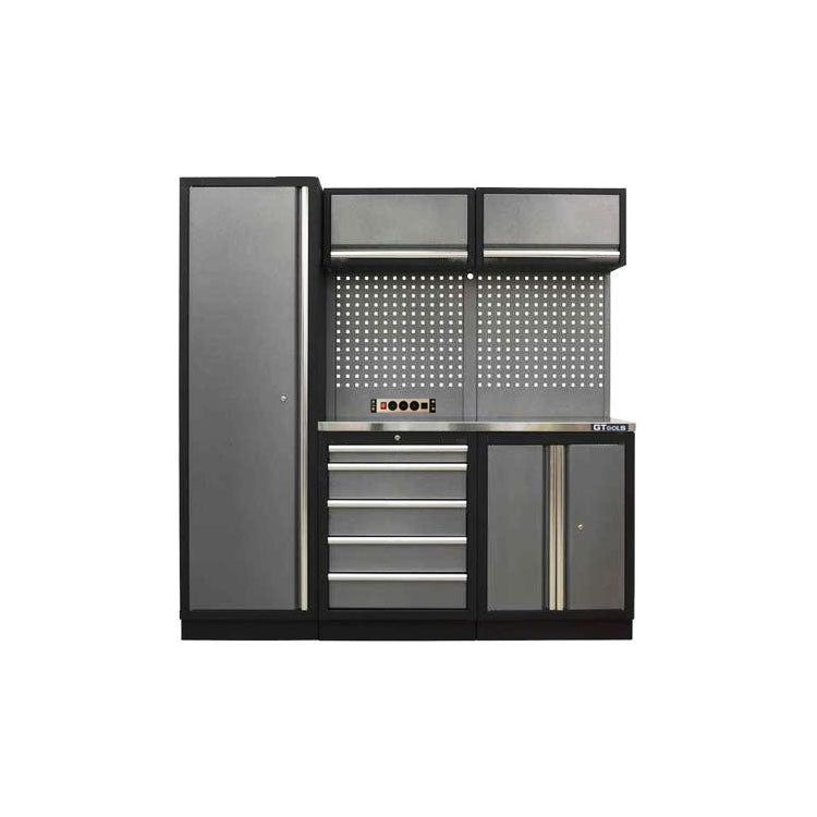 2M Workbench set with a Tall cabinet /GT-COMBO19 - Premium Cabinets from GTOOLS - Just $1885.00! Shop now at GTools