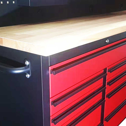 1.8M Steel Workbench Combo with Mega Drawer Red - Premium Tool Box from Gtools - Just $1549.00! Shop now at GTools